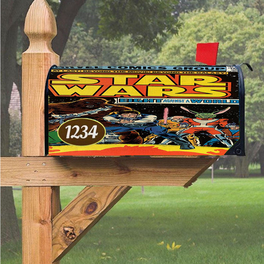 Star Wars Marvel Group Magnetic Mailbox Cover 18" X 21" Outdoor Decor