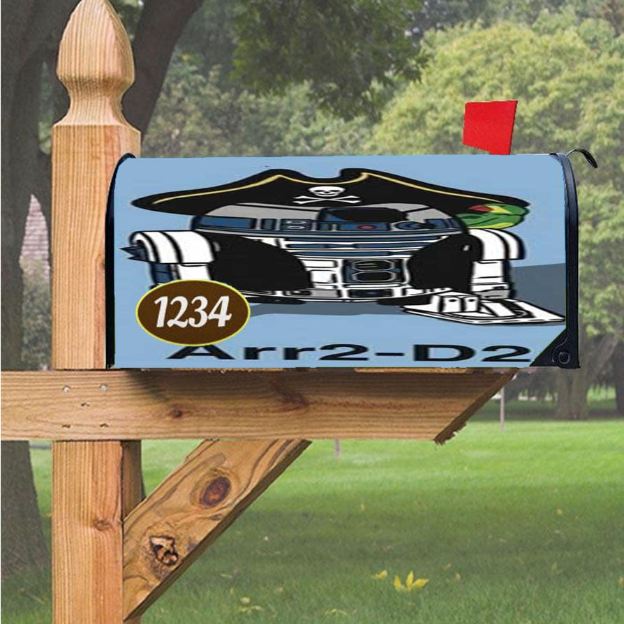 Star Wars Rd Pirate Magnetic Mailbox Cover 18" X 21" Outdoor Decor