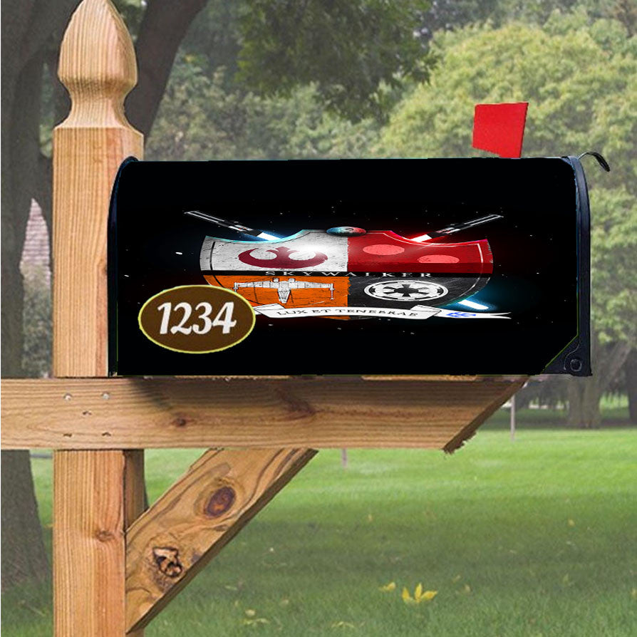 Star Wars Skywalker Family Magnetic Mailbox Cover 18" X 21" Outdoor Decor