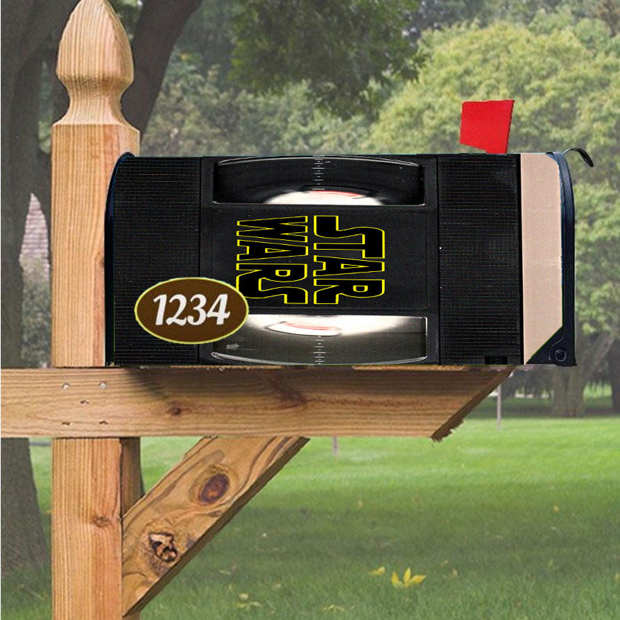 Star Wars Vhs Tape Hard Book Magnetic Mailbox Cover 18" X 21" Outdoor Decor