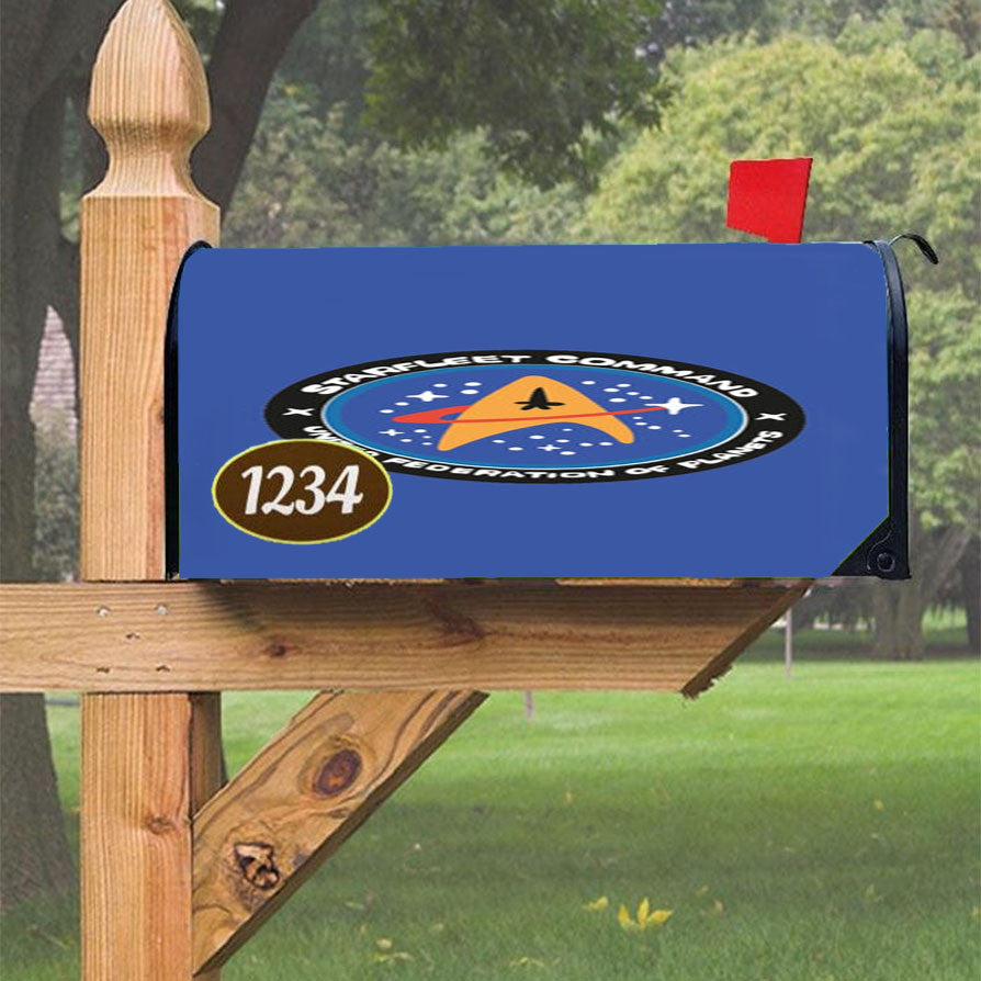 Starfleet Command Magnetic Mailbox Cover 18" X 21" Outdoor Decor