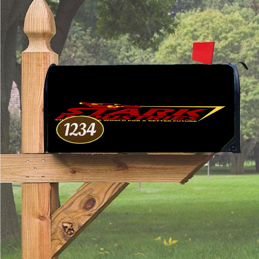 Stark Industries Collaboration Iron Man Emblem Magnetic Mailbox Cover 18" X 21" Outdoor Decor