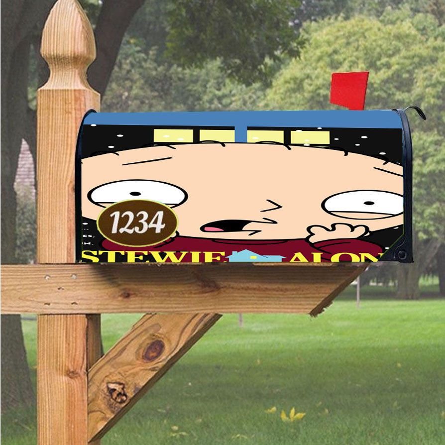 Stewie Alone Family Guy Magnetic Mailbox Cover 18" X 21" Outdoor Decor