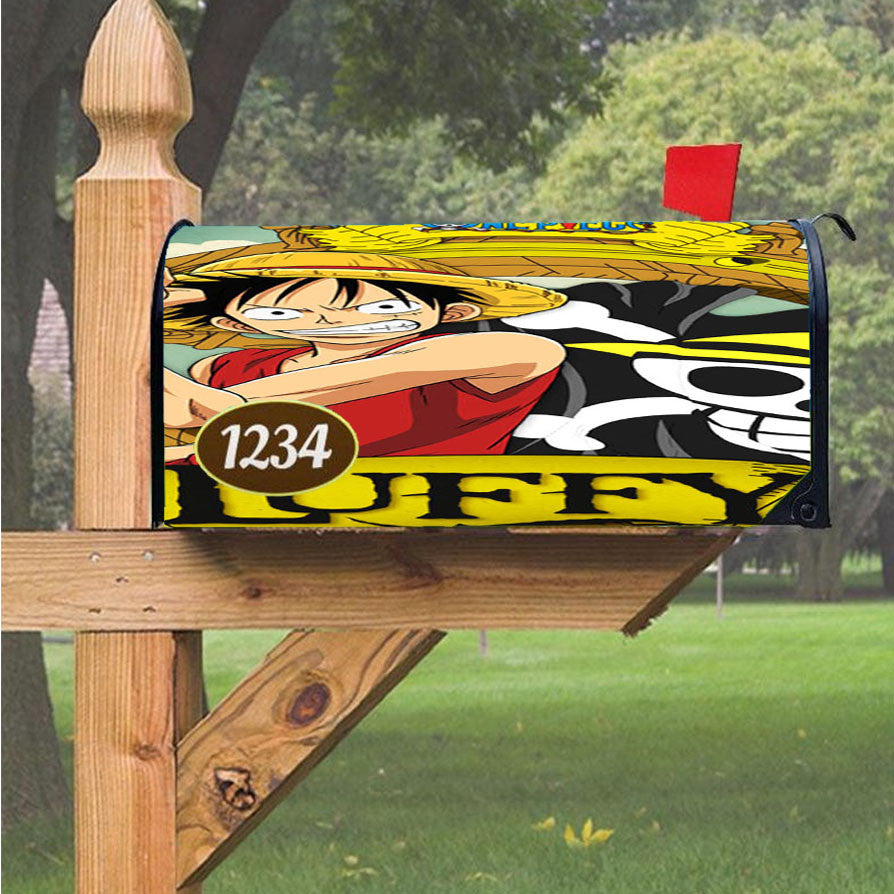 Straw Hat Pirate Captain Magnetic Mailbox Cover 18" X 21" Outdoor Decor