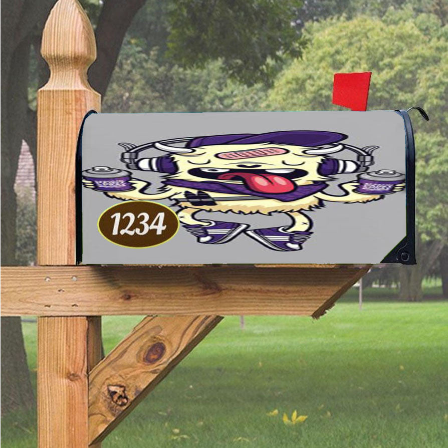 Street Art Monster Magnetic Mailbox Cover 18" X 21" Outdoor Decor