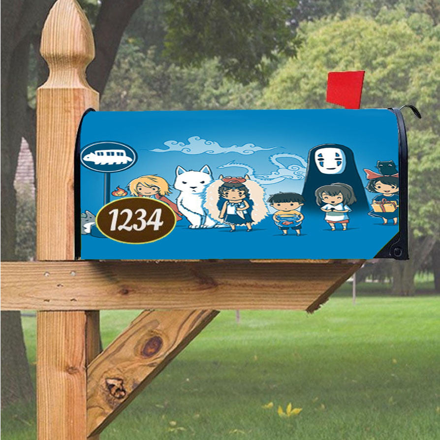 Studio Ghilbli Anime Cartoon Magnetic Mailbox Cover 18" X 21" Outdoor Decor