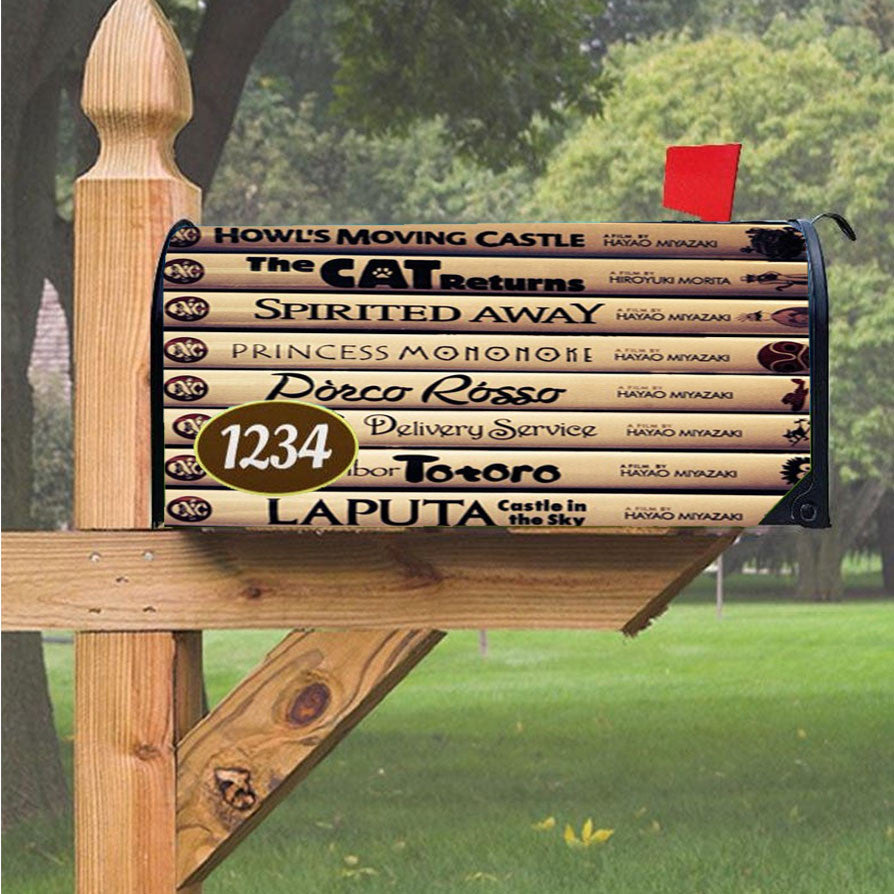 Studio Ghilbli Books 2 Magnetic Mailbox Cover 18" X 21" Outdoor Decor