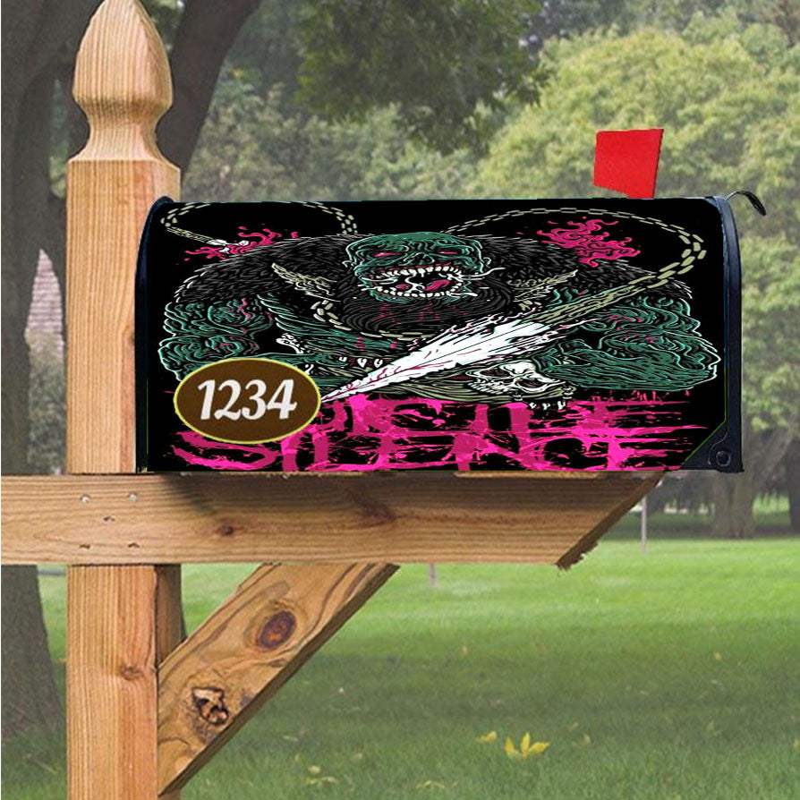 Sucide Silence Monster Magnetic Mailbox Cover 18" X 21" Outdoor Decor