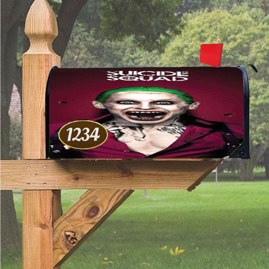 Suicide Squad Joker Scream Magnetic Mailbox Cover 18" X 21" Outdoor Decor