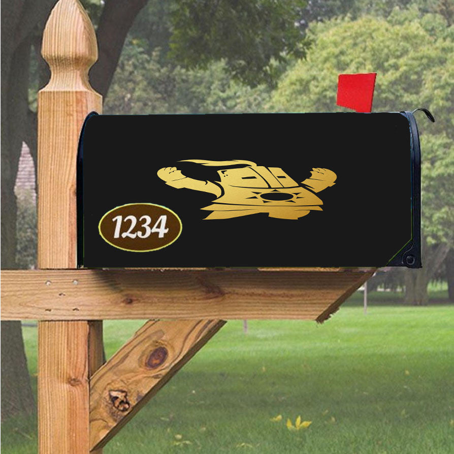 Gold Chibi Dark Souls Praise The Sun Magnetic Mailbox Cover 18" X 21" Outdoor Decor