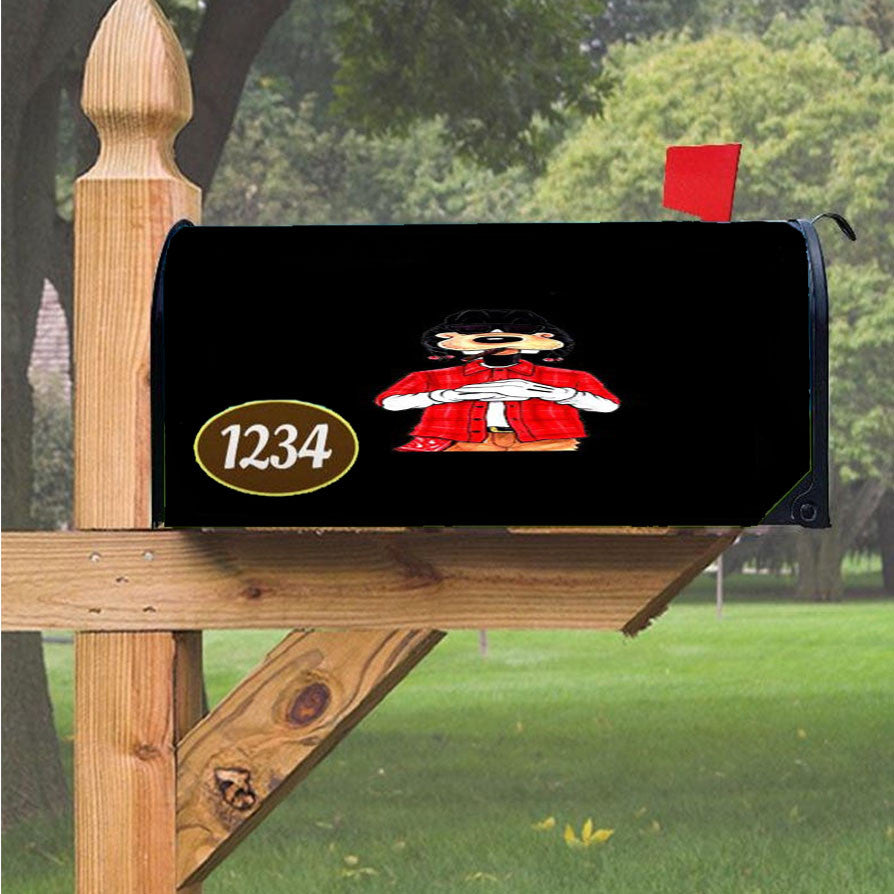 Goofy Goof Dogg Red Magnetic Mailbox Cover 18" X 21" Outdoor Decor