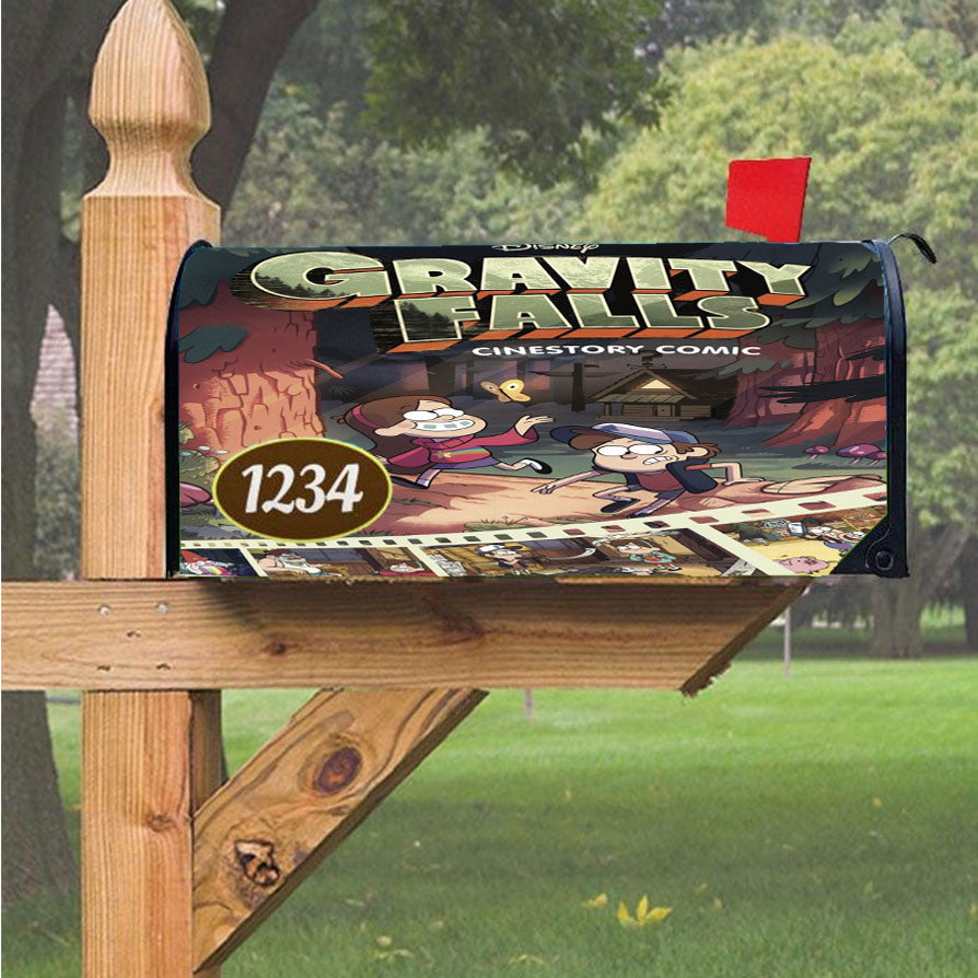Gravity Falls Cinestory Comic Magnetic Mailbox Cover 18" X 21" Outdoor Decor