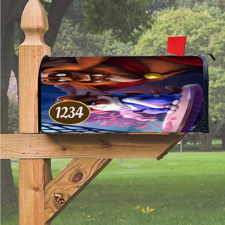 Grumpy Cat And The Beast Magnetic Mailbox Cover 18" X 21" Outdoor Decor