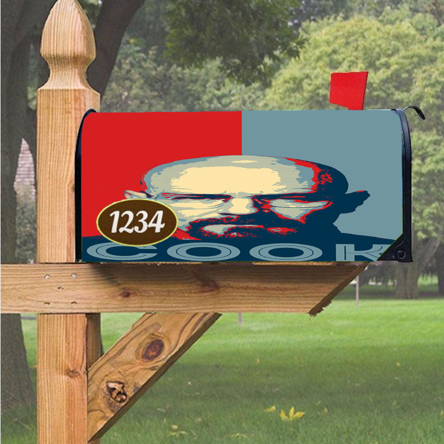 Heisenberg Cook Breaking Bad Magnetic Mailbox Cover 18" X 21" Outdoor Decor