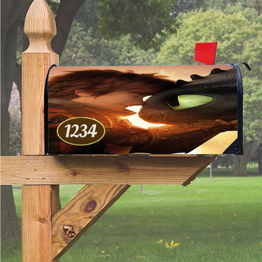 Hiccup Closeup How To Train Your Dragon Magnetic Mailbox Cover 18" X 21" Outdoor Decor