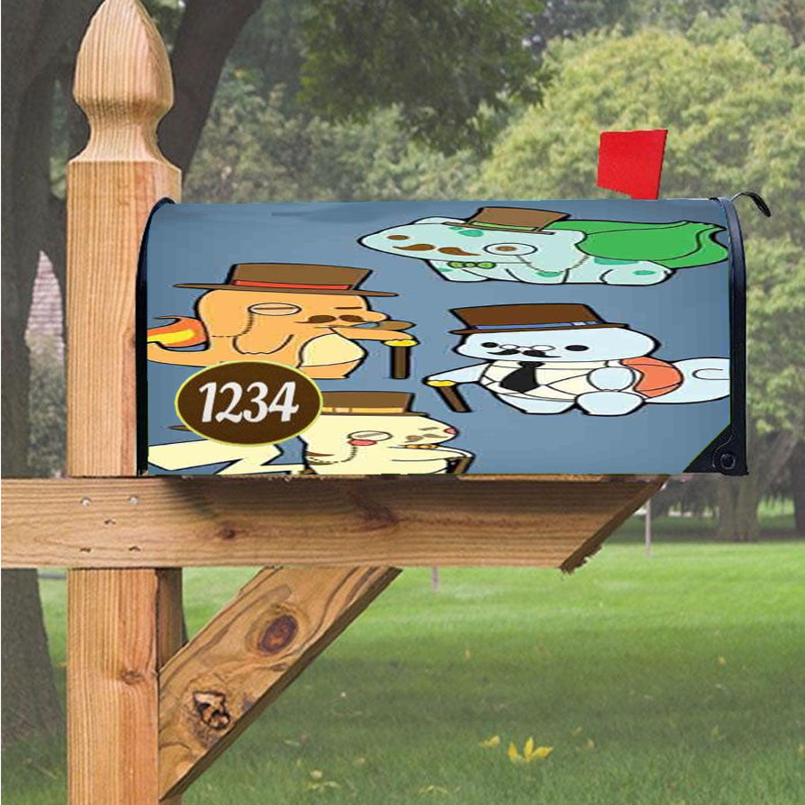 Hipster Pokemon Magnetic Mailbox Cover 18" X 21" Outdoor Decor