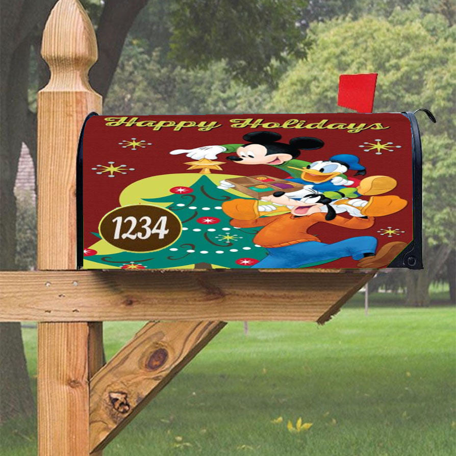 Holidays Are A Time For Friends Magnetic Mailbox Cover 18" X 21" Outdoor Decor