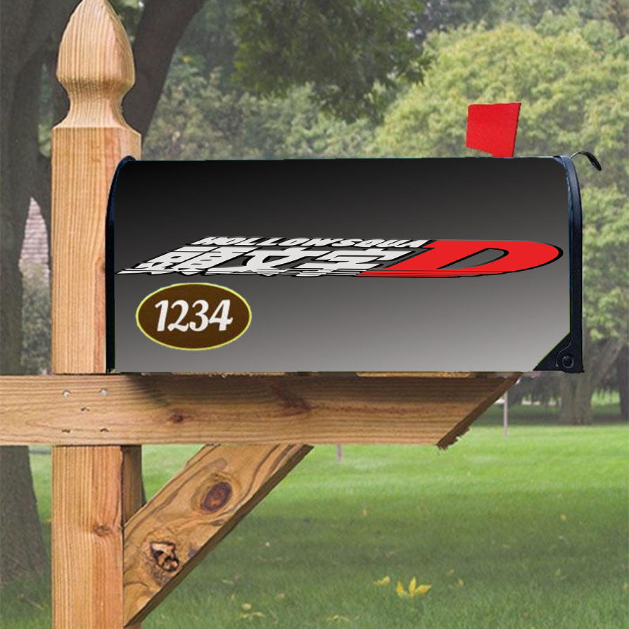 Hollowsquad Initial D Style Magnetic Mailbox Cover 18" X 21" Outdoor Decor