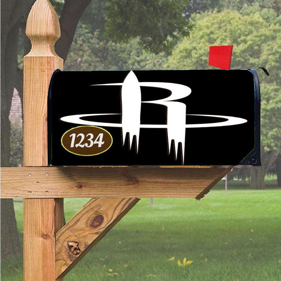 Houston Rockets Logo 2 Magnetic Mailbox Cover 18" X 21" Outdoor Decor