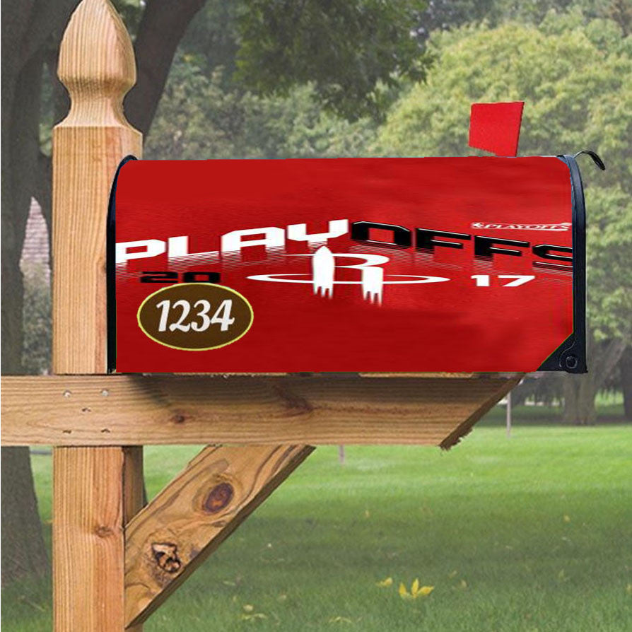 Houston Rockets Playoff 2017 Magnetic Mailbox Cover 18" X 21" Outdoor Decor