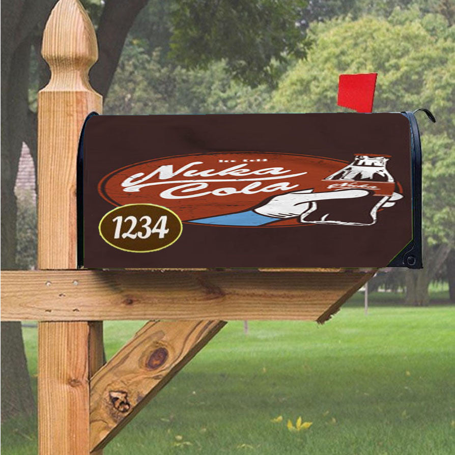 Ice Cold Nuka Cola Magnetic Mailbox Cover 18" X 21" Outdoor Decor