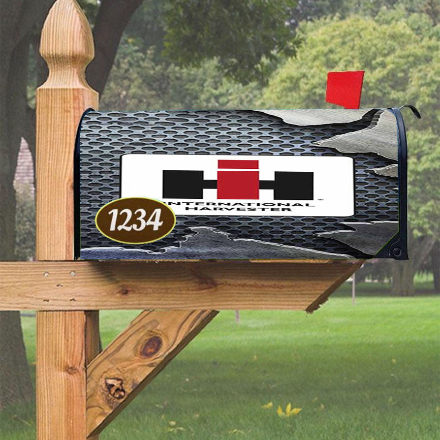 Ih International Harvester Magnetic Mailbox Cover 18" X 21" Outdoor Decor