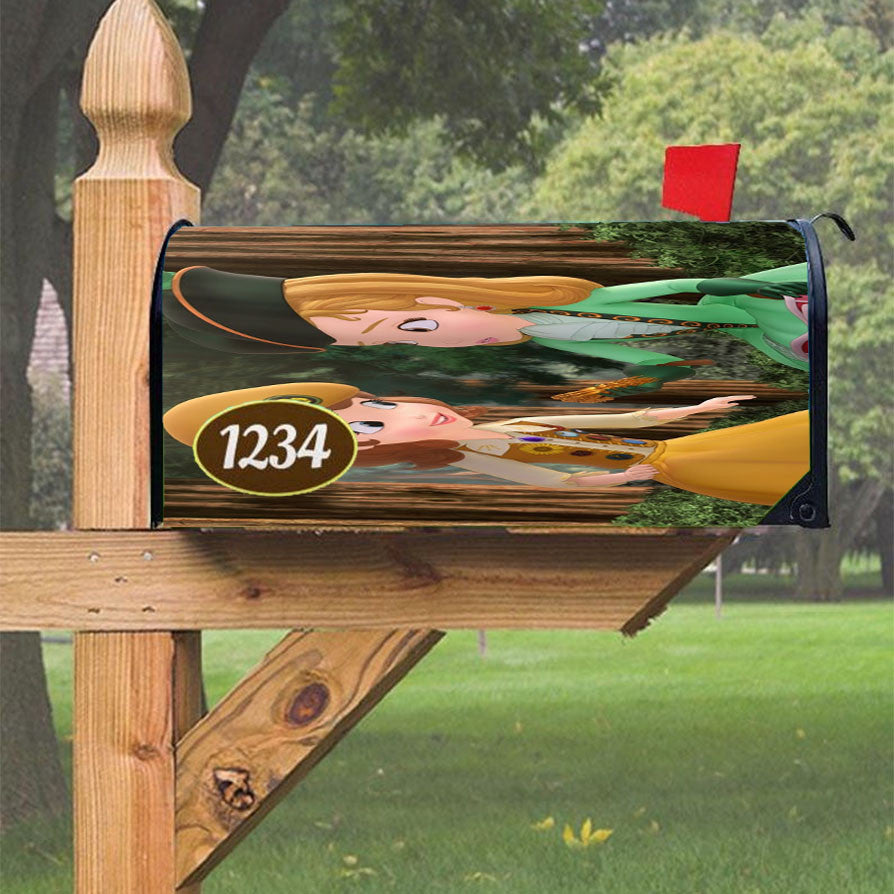 Improsive Disney Friend Magnetic Mailbox Cover 18" X 21" Outdoor Decor