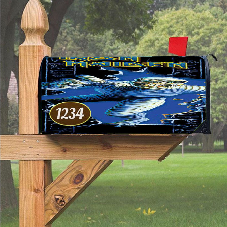 Iron Maiden Mummy Magnetic Mailbox Cover 18" X 21" Outdoor Decor