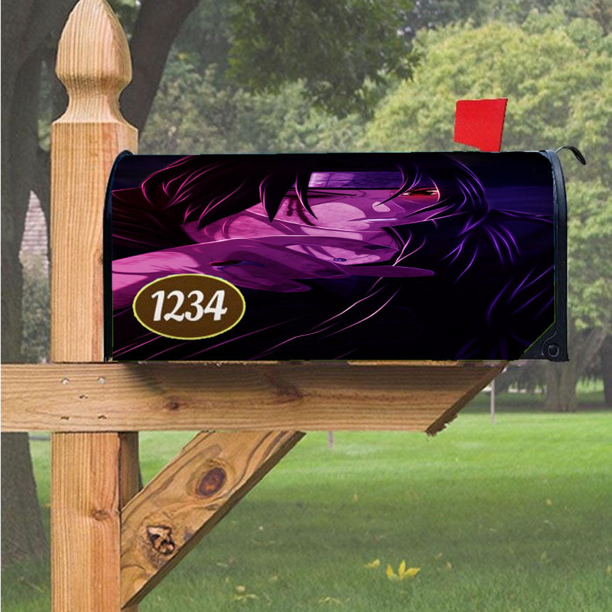Itachi Uchiha Battle Sasuke Magnetic Mailbox Cover 18" X 21" Outdoor Decor
