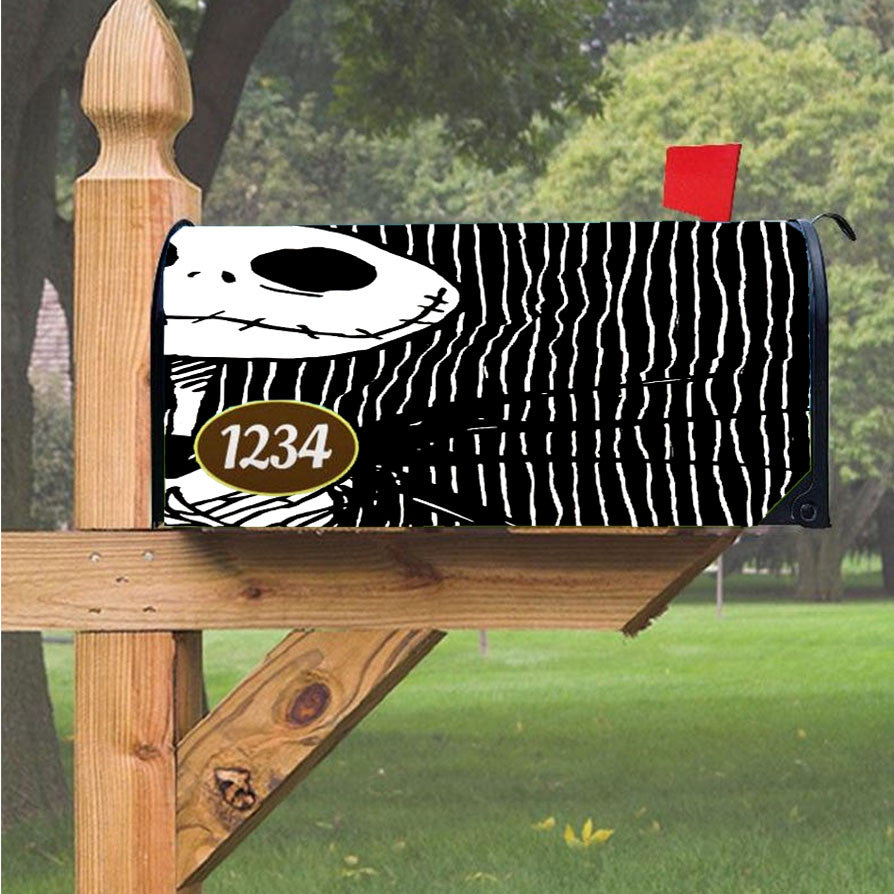Jack Skellington Sketch Magnetic Mailbox Cover 18" X 21" Outdoor Decor