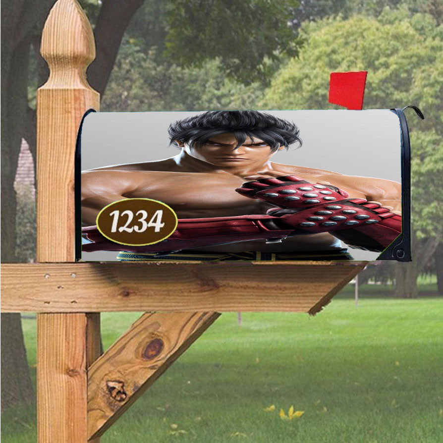 Jin Kazama Tekken Magnetic Mailbox Cover 18" X 21" Outdoor Decor