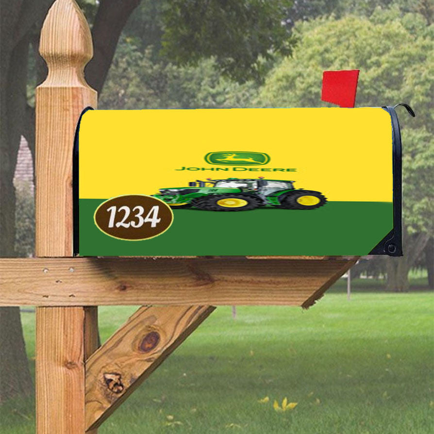 John Deere Tractor Magnetic Mailbox Cover 18" X 21" Outdoor Decor