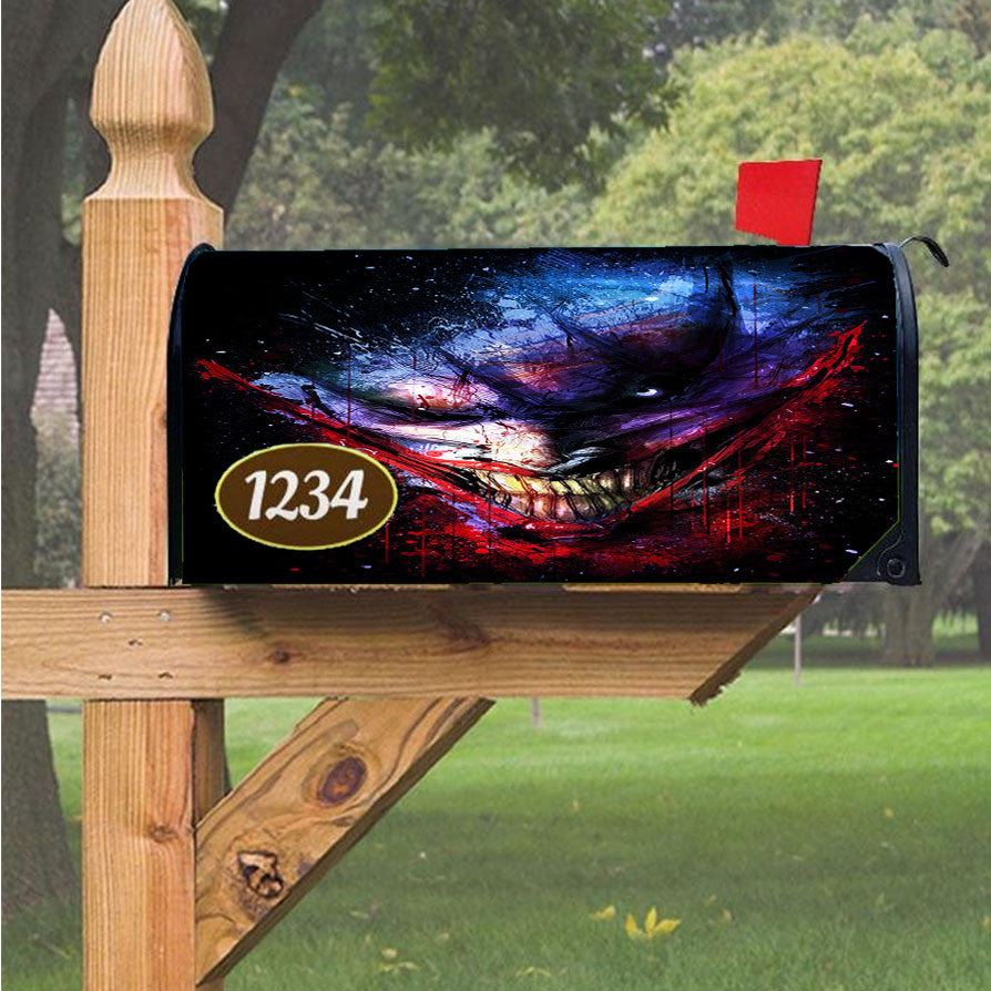 Joker Galaxy Nebula Magnetic Mailbox Cover 18" X 21" Outdoor Decor