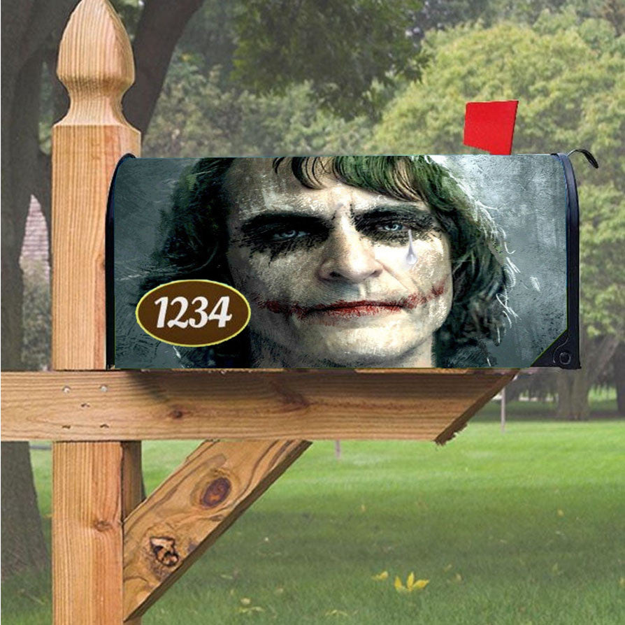 Joker Joaquin Phoenix Face Magnetic Mailbox Cover 18" X 21" Outdoor Decor