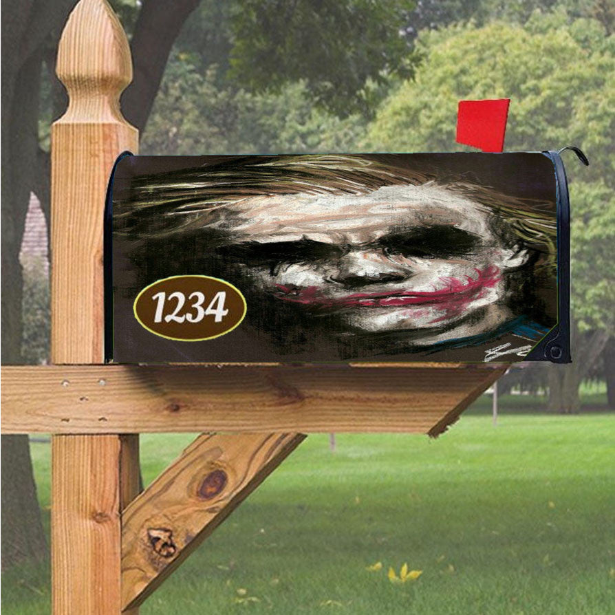 Joker Mural Magnetic Mailbox Cover 18" X 21" Outdoor Decor