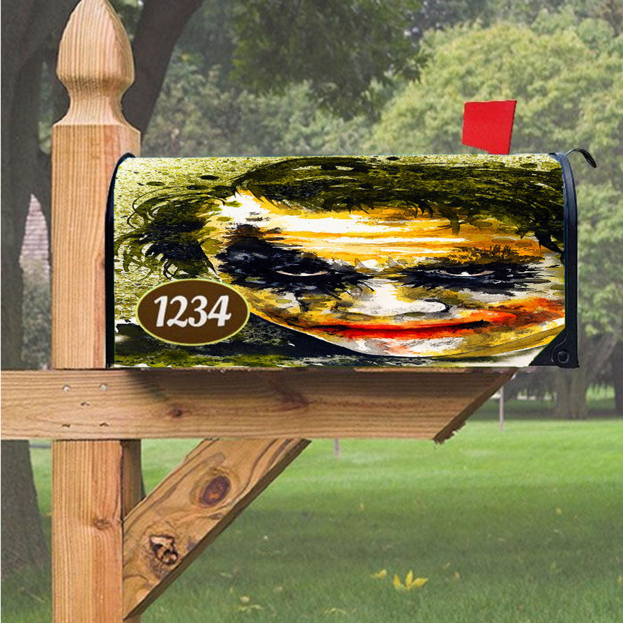 Joker Paint Art Magnetic Mailbox Cover 18" X 21" Outdoor Decor
