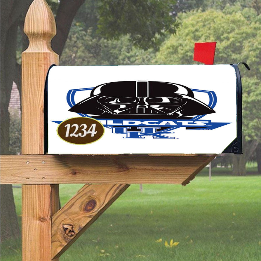 Kentucky Wildcats Darth Vader Star Wars Logo Magnetic Mailbox Cover 18" X 21" Outdoor Decor