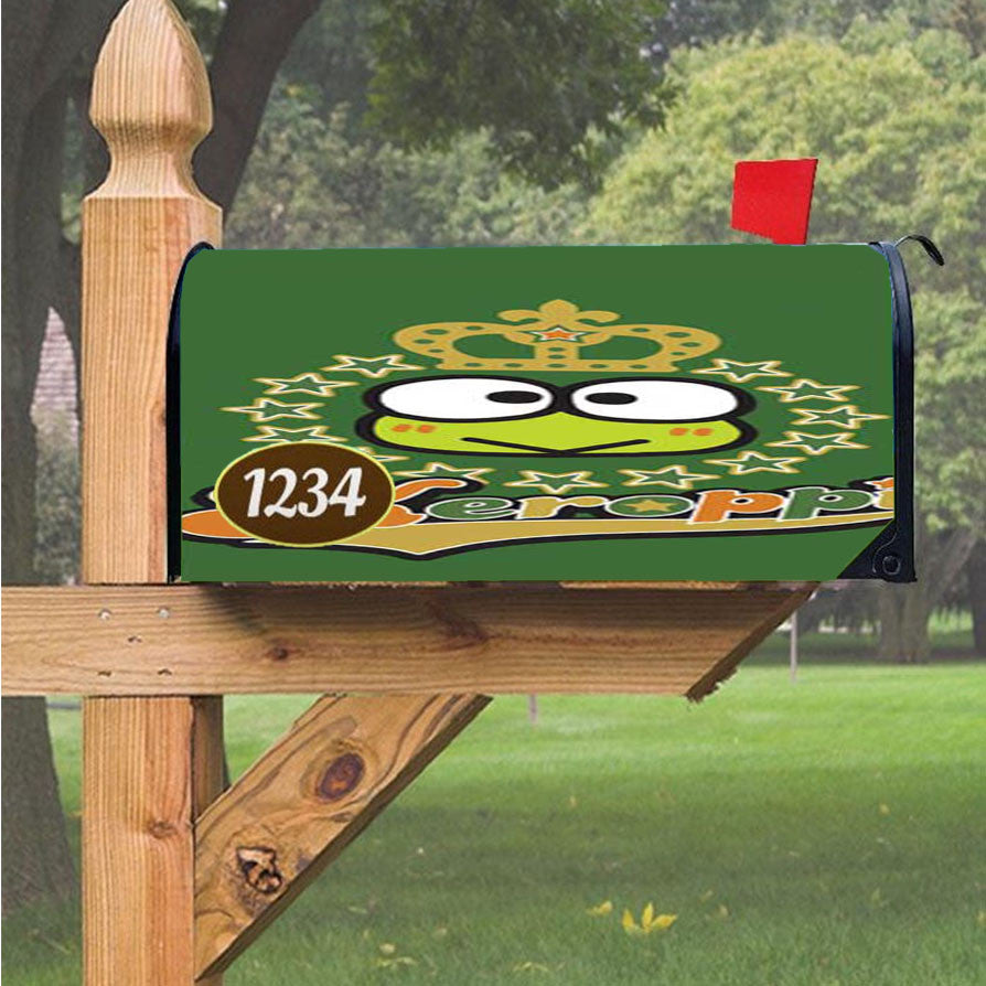 Keroppi Logo Green Magnetic Mailbox Cover 18" X 21" Outdoor Decor