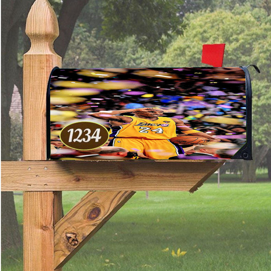 Kobe Bryant Magnetic Mailbox Cover 18" X 21" Outdoor Decor