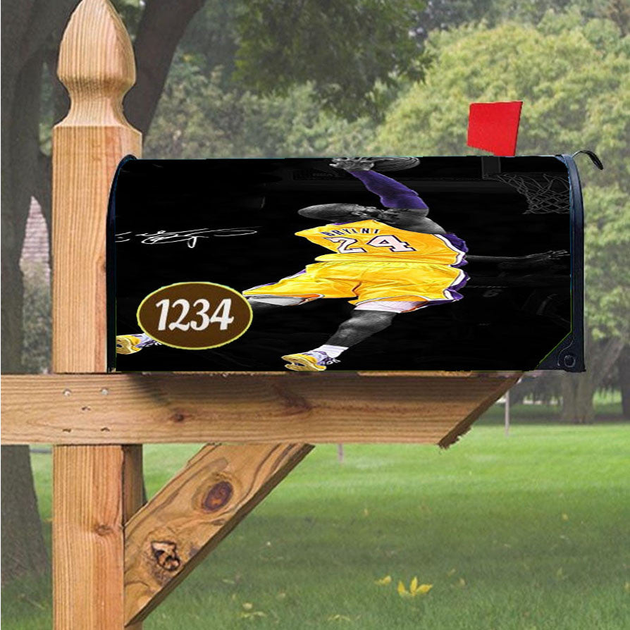 Kobe Bryant Signature Magnetic Mailbox Cover 18" X 21" Outdoor Decor
