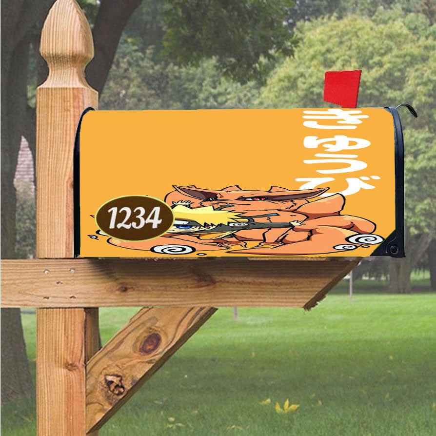 Kurama Kyuubi Naruto Magnetic Mailbox Cover 18" X 21" Outdoor Decor