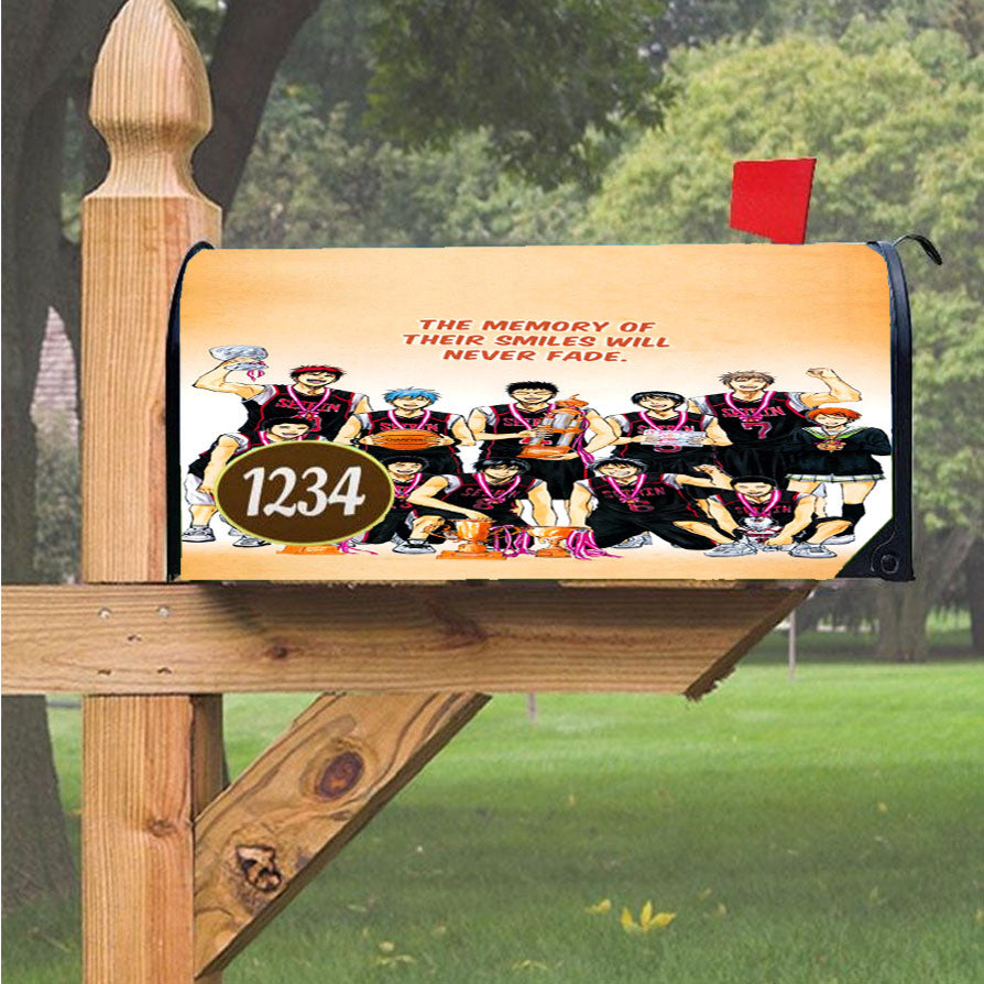 Kuroko No Basket Champion Never Fade Quotes Magnetic Mailbox Cover 18" X 21" Outdoor Decor