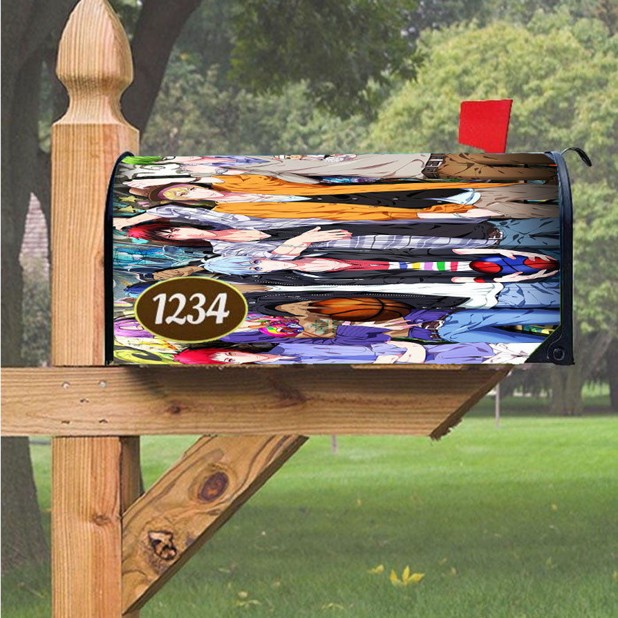 Kuroko No Basket Team Casual Style Magnetic Mailbox Cover 18" X 21" Outdoor Decor
