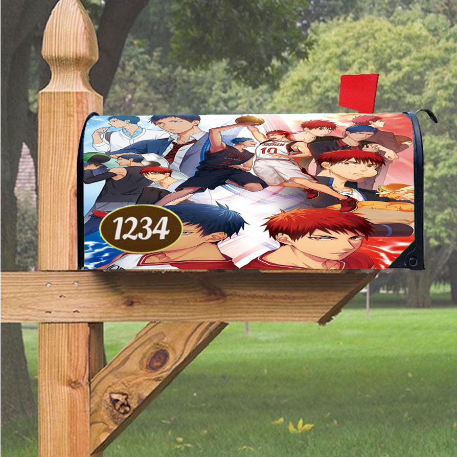 Kuroko No Basket Wallpaper Magnetic Mailbox Cover 18" X 21" Outdoor Decor