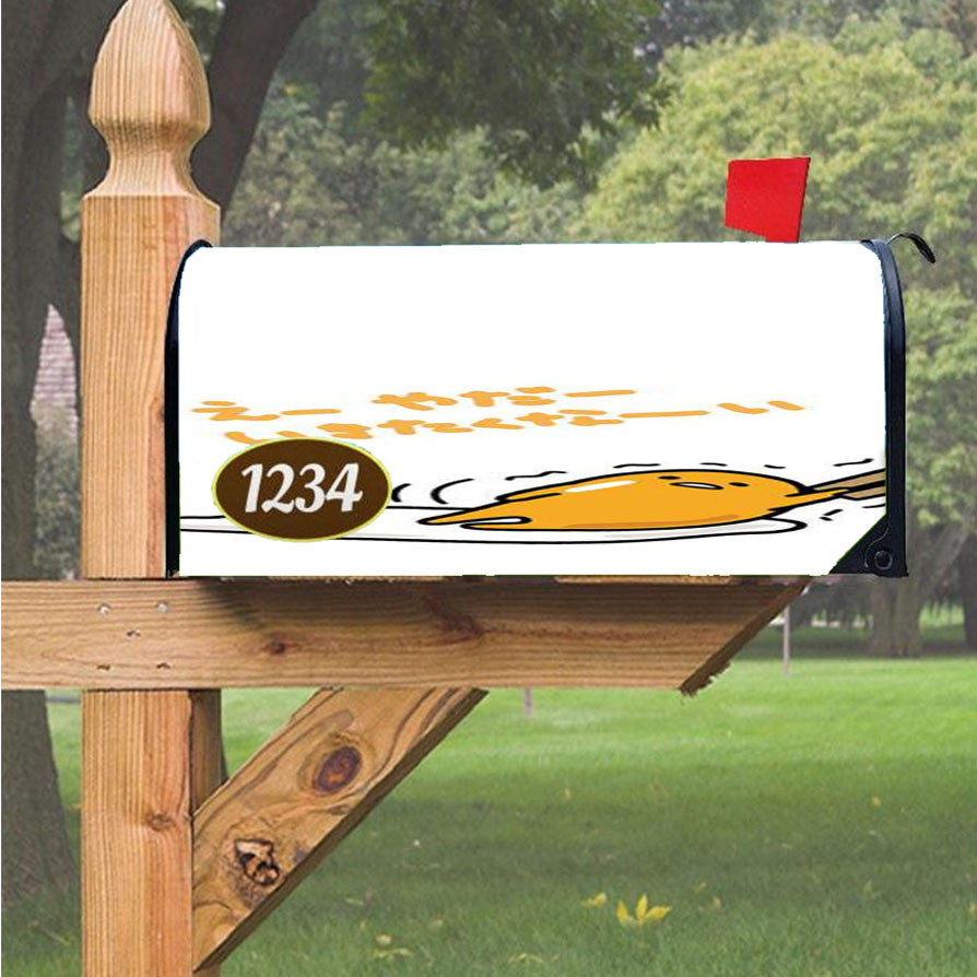 Lazy Gudetama Magnetic Mailbox Cover 18" X 21" Outdoor Decor