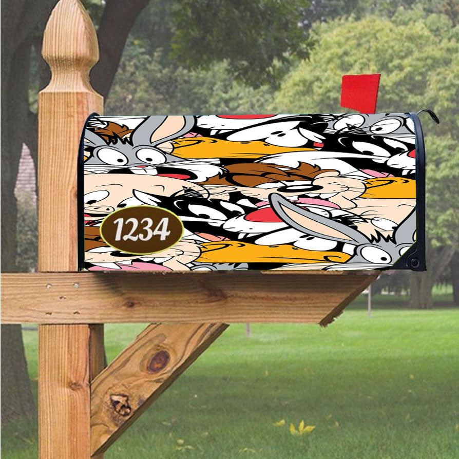 Looney Tunes Art Magnetic Mailbox Cover 18" X 21" Outdoor Decor