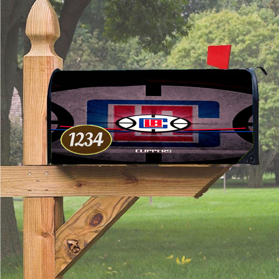 Los Angeles Clippers Logo Magnetic Mailbox Cover 18" X 21" Outdoor Decor