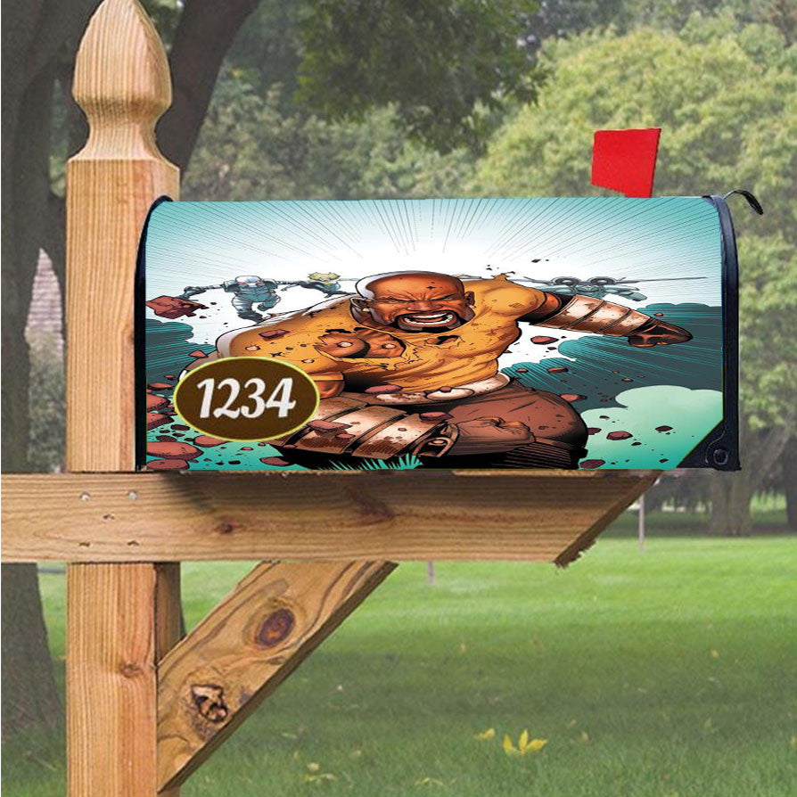Luke Cage Marvel Comic Magnetic Mailbox Cover 18" X 21" Outdoor Decor