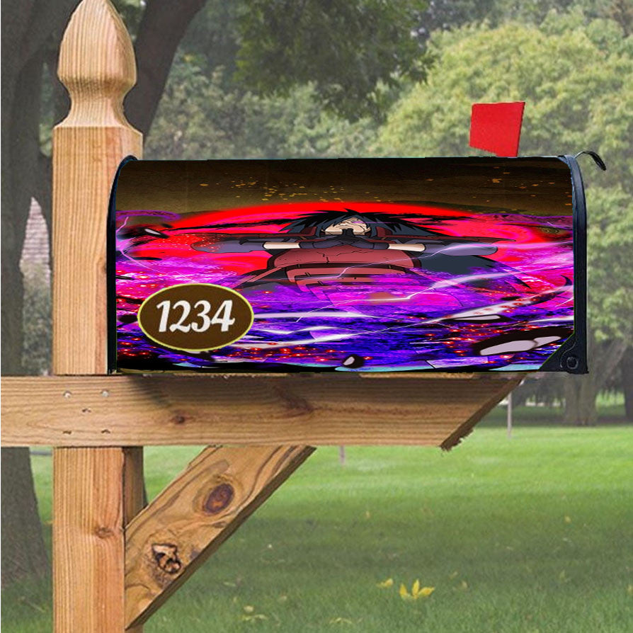 Madara Uchiha Power Magnetic Mailbox Cover 18" X 21" Outdoor Decor