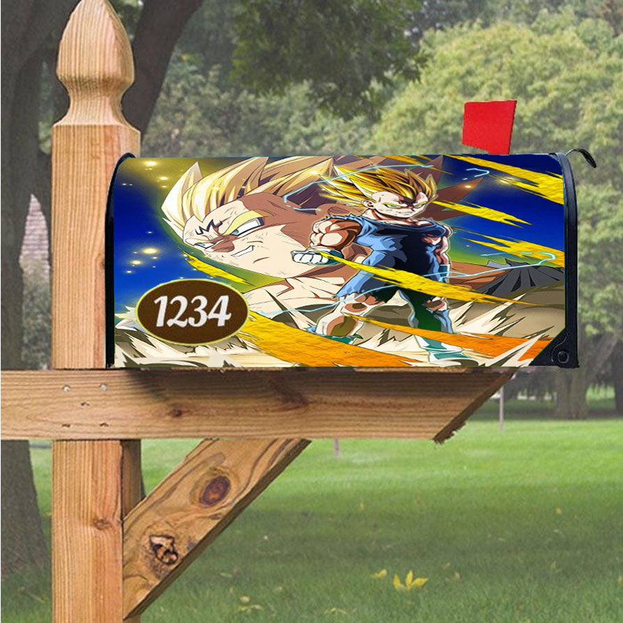 Majin Vegeta Ultimate Magnetic Mailbox Cover 18" X 21" Outdoor Decor